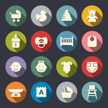 Bebek ürünler Icon set