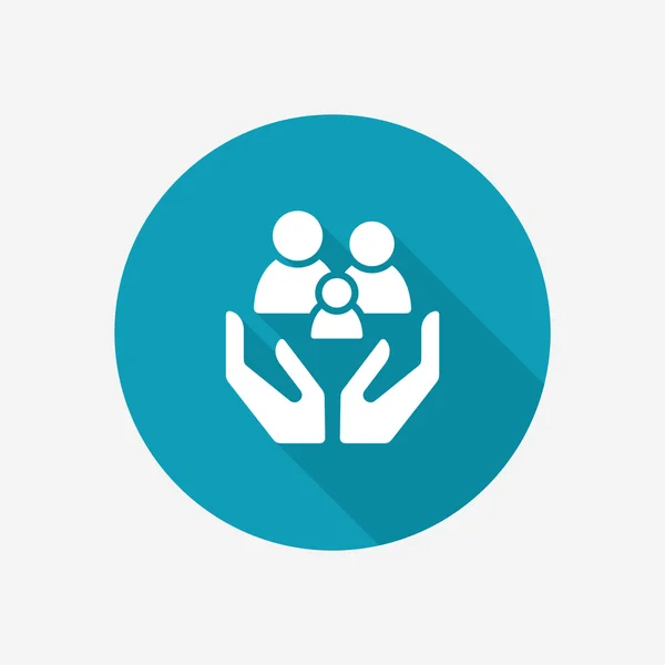 Ikone der Familienversicherung — Stockvektor