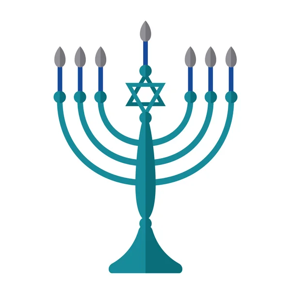 Pictogramme de l'icône de Menorah — Image vectorielle