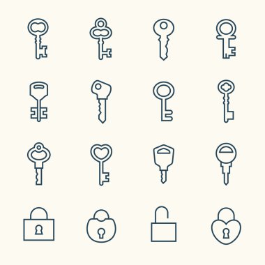 Anahtarları Icons set