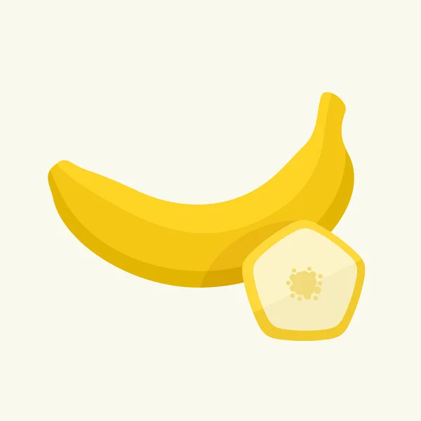 Banana dos desenhos animados — Vetor de Stock