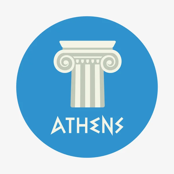Icône Athènes — Image vectorielle