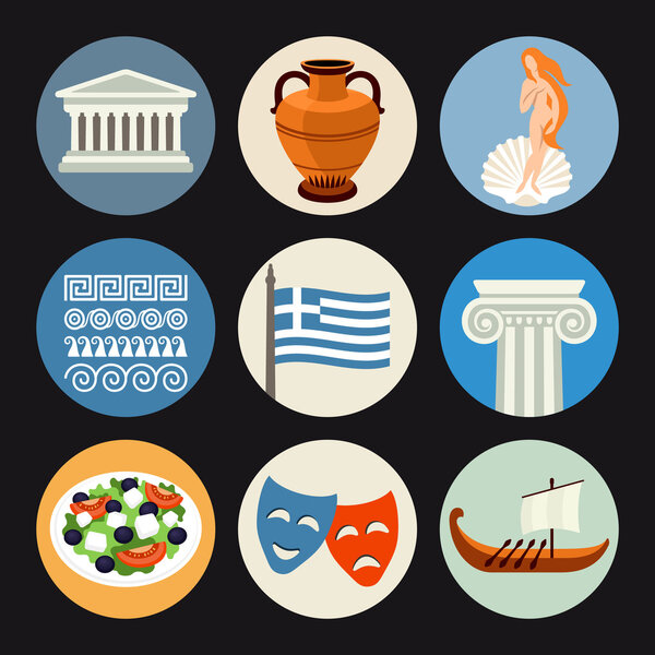 Greece icons