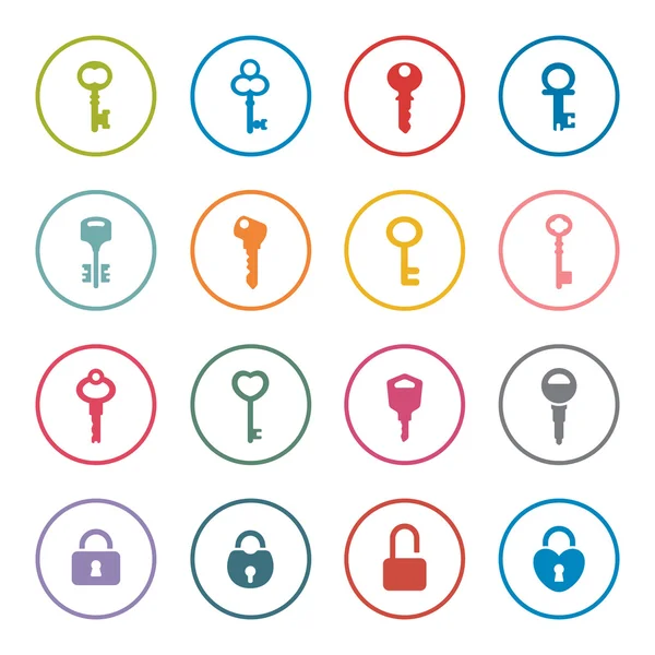 Key icon set — Stock Vector