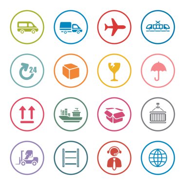 Lojistik Icon set