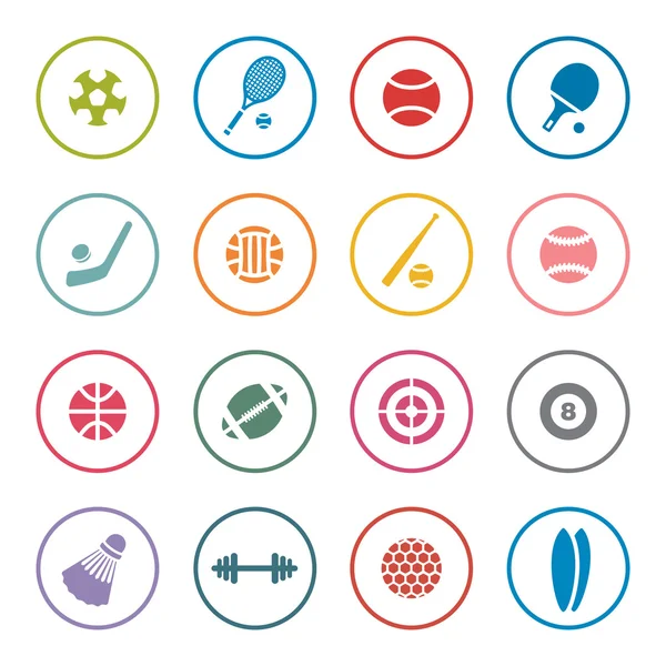 Spor Icon set — Stok Vektör