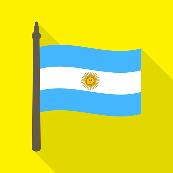 アルゼンチンの旗のアイコン — ストックベクタ