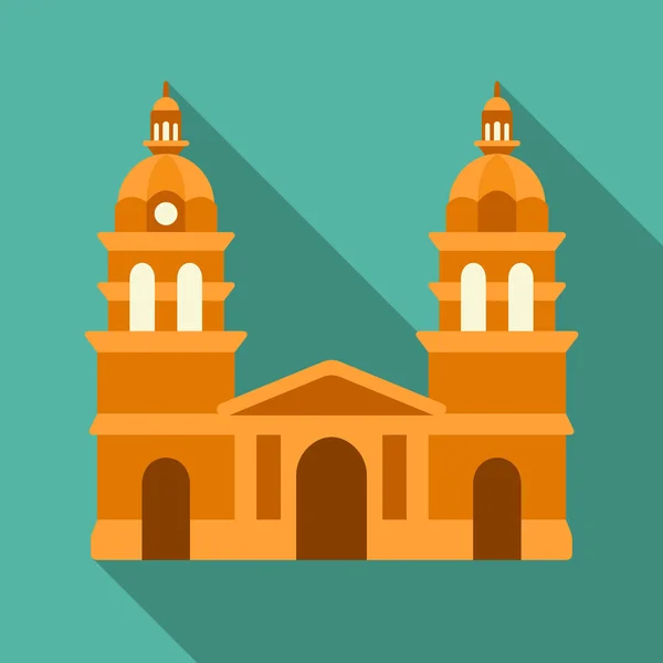 Icono de catedral católica — Vector de stock