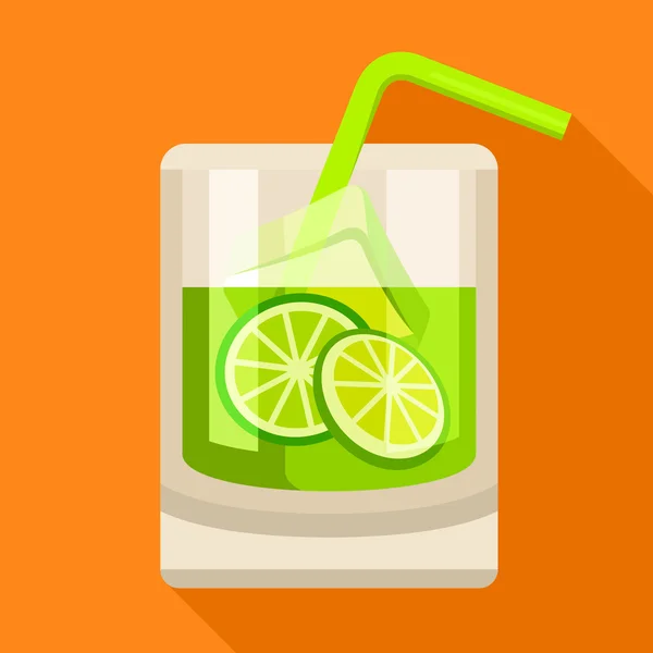 Icône cocktail Caipirinha — Image vectorielle