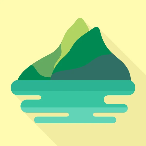 Ikona płaskie góry — Wektor stockowy