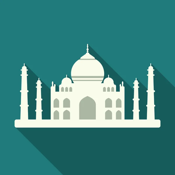 Taj mahal icono — Archivo Imágenes Vectoriales