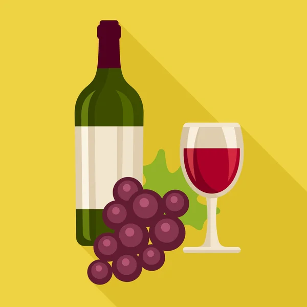 Red wine icon — Stock Vector