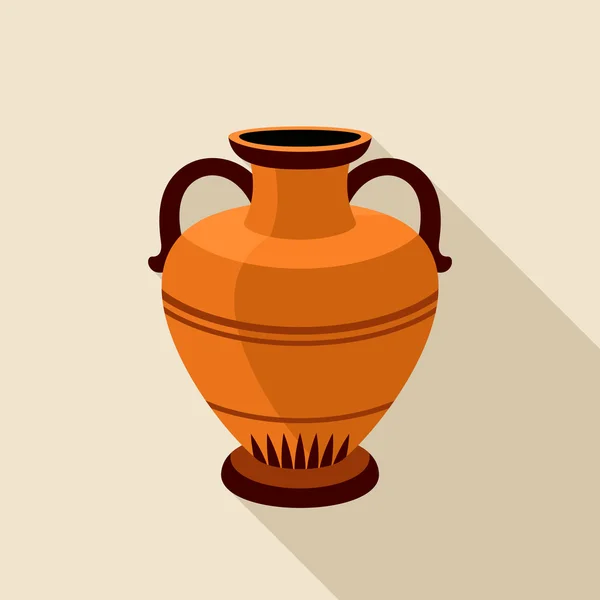 Greek amphora icon — Stock Vector