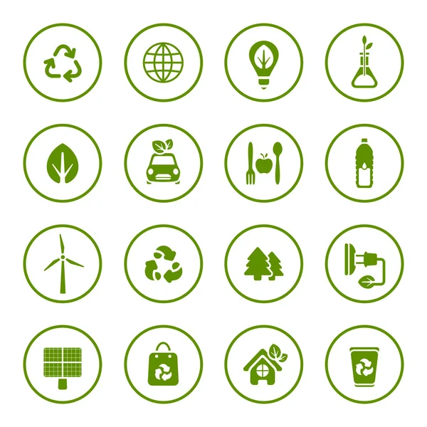 Ecology icon set — Stock Vector