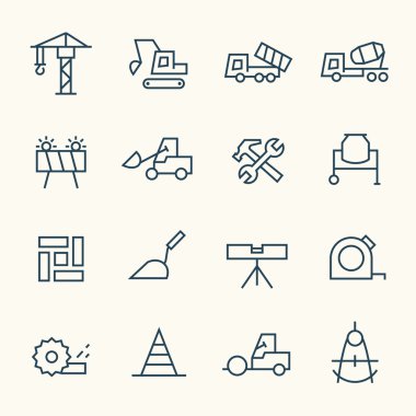 İnşaat Icons set