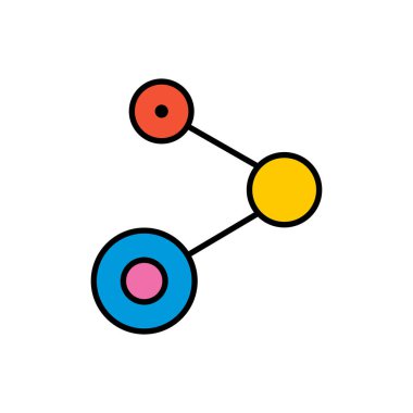 Ağ bağlantısı vektör illüstrasyonu. İnternet teknolojisi konsept simgesi.