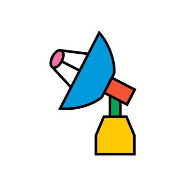 uydu anten vektör simgesi