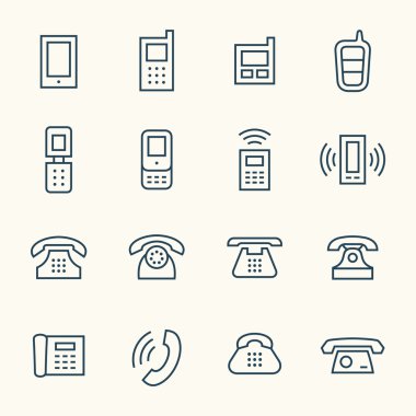 telefon Icons set