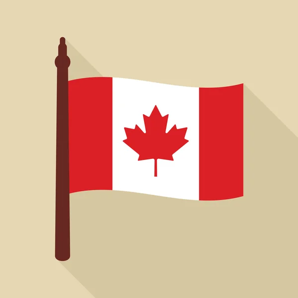 Vektor Kanada zászlaja — Stock Vector