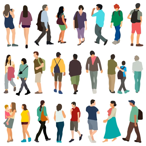 Corredores personas en segundo plano — Vector de stock