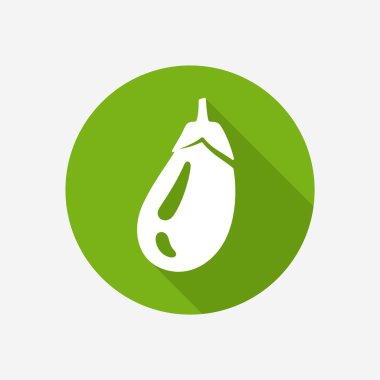 Patlıcan simgesi illüstrasyon