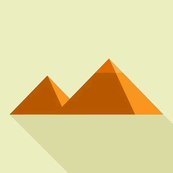 Egypte pyramides icône — Image vectorielle