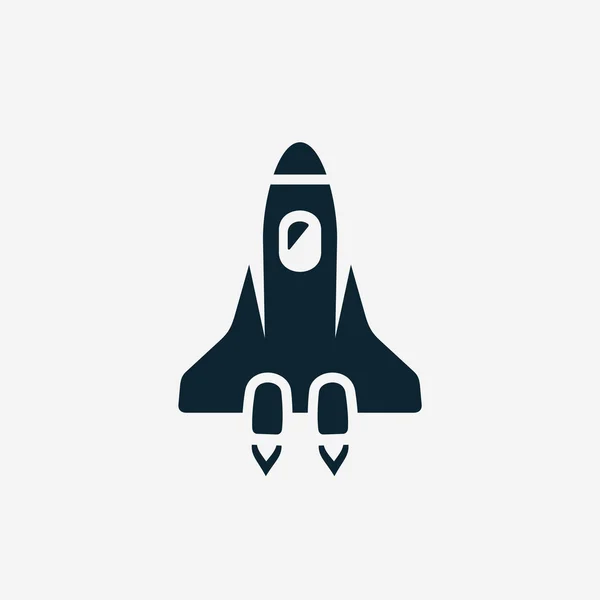 Space shuttle icon — Stock Vector