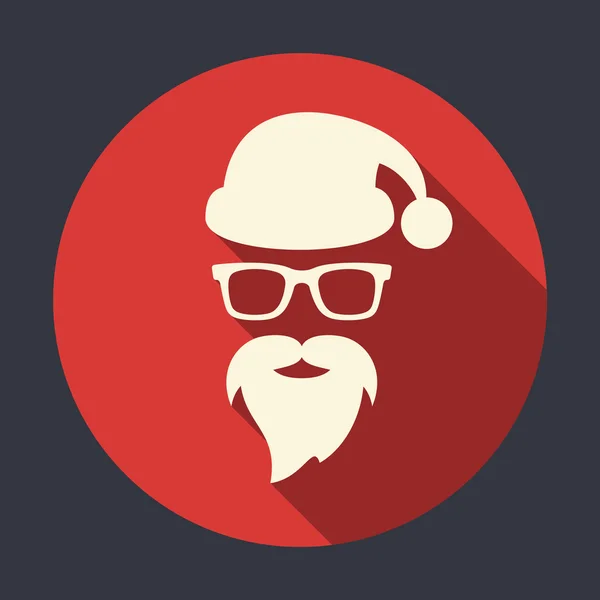 Santa Claus con anteojos — Vector de stock