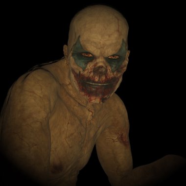 Undead palyaço illüstrasyon