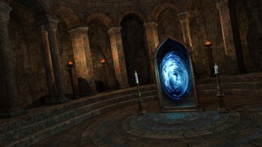 Portal ile yeraltı Tapınağı
