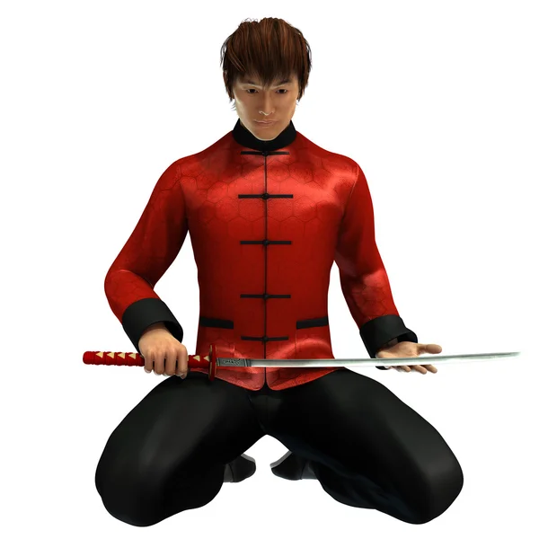 Kung Fu warrior — Stock Photo, Image
