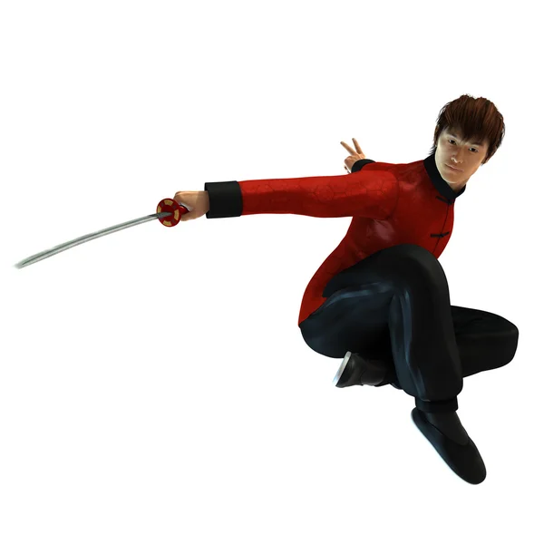 Kung Fu warrior — Stock Photo, Image