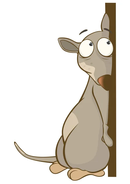 Cute Rat Cartoon Character — Stock Vector