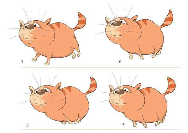 ตัวละครแมวน่ารัก — ภาพเวกเตอร์สต็อก