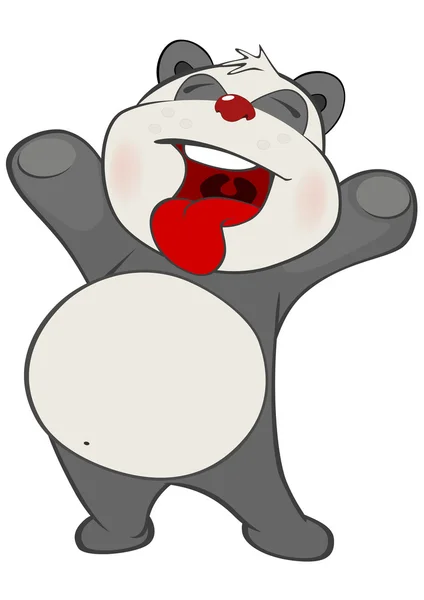 Personagem bonito Panda — Vetor de Stock