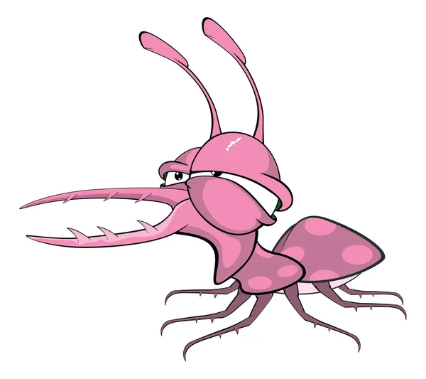 Llustration d'un bug drôle — Image vectorielle