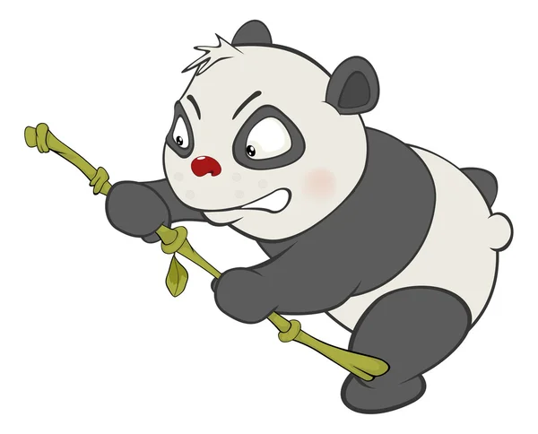 Vektor illustration av en söt panda — Stock vektor