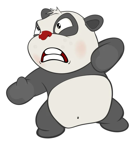 Ilustração vetorial de um panda bonito — Vetor de Stock