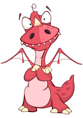 sevimli kırmızı ejderha