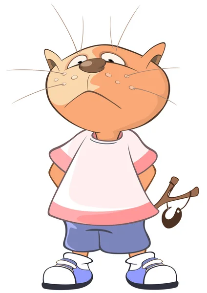 Personagem de gato bonito —  Vetores de Stock