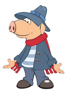 Sevimli domuz karakter