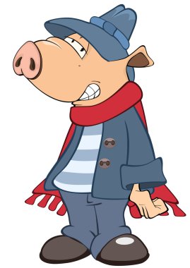 Sevimli domuz karakter