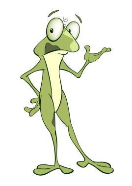 sevimli yeşil kurbağa