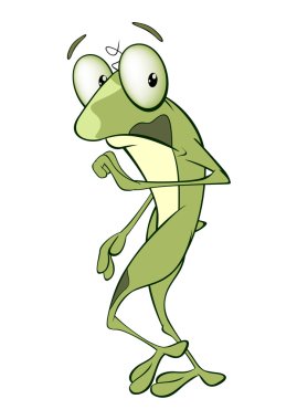 sevimli yeşil kurbağa