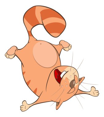 Sevimli kedi. Çizgi film karakteri