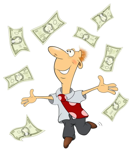 Man with money — Stock Vector