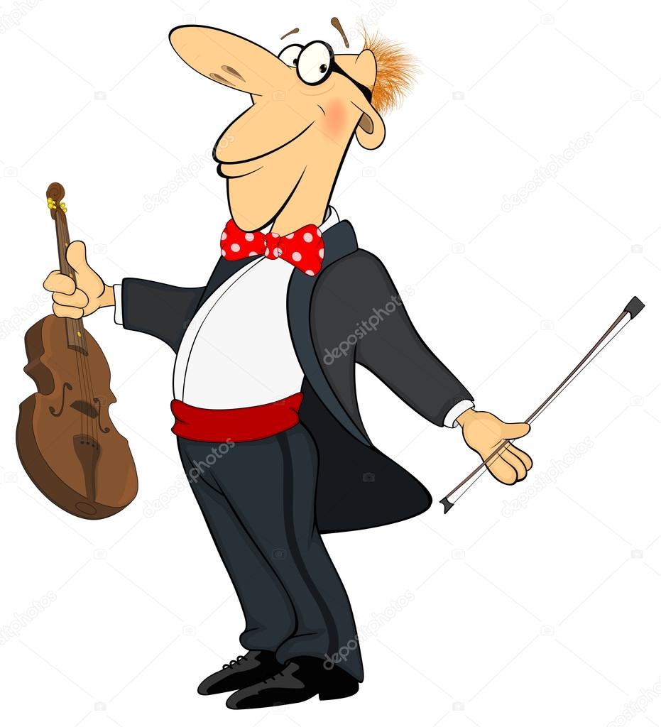 Violinist cartoon