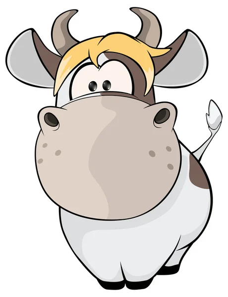 一头小母牛 — 图库矢量图片