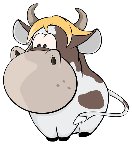 一头小母牛 — 图库矢量图片