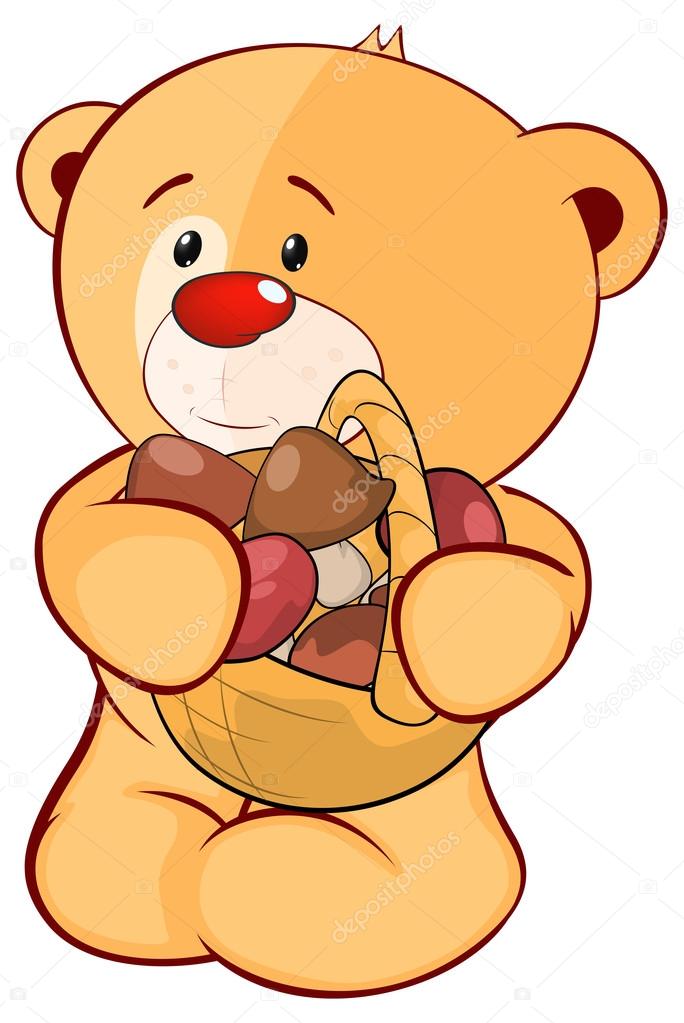 Un oso de peluche Vector de stock #54291223 de ©liusaart